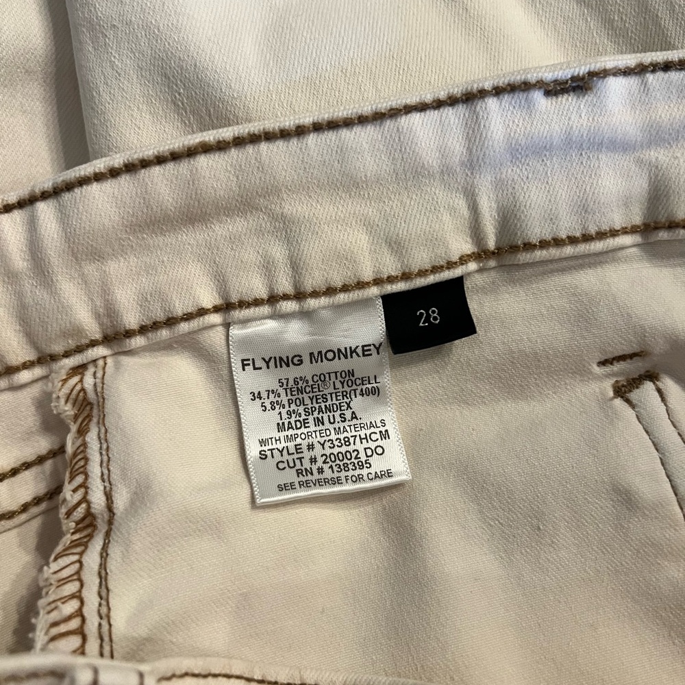 Flying Monkey Cream Button-Front Pencil Skirt NWT - image 4